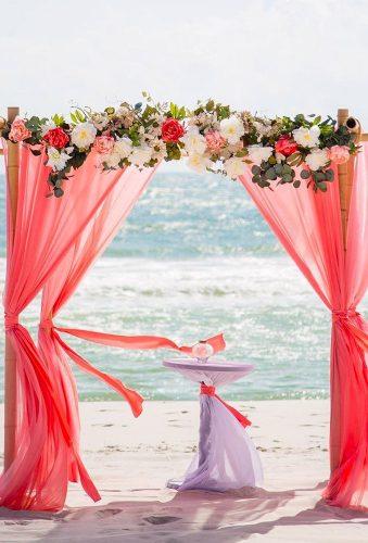 coral wedding decorations coral wedding arch yourdreambeachwedding