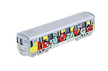 Image: MTA New York City Metro Subway with Graffiti 7inch Diecast Model 1:100 Scale