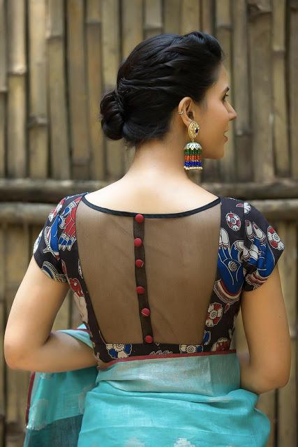 10 New High Neck Blouse Designs For Diwali