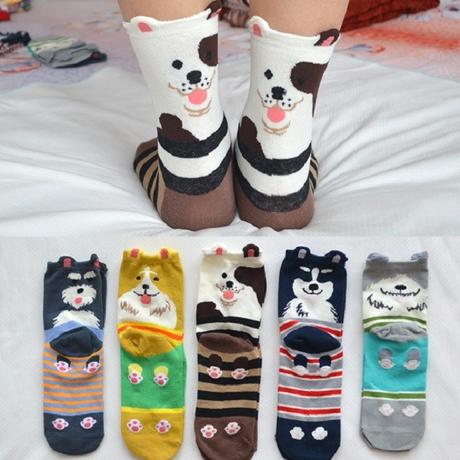 Cute Cartoon Dog Sock Gift Sets (Her)