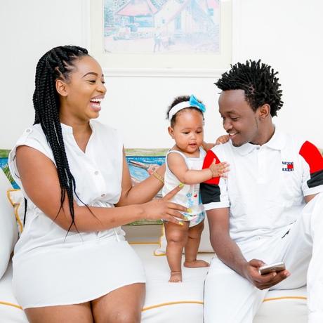 Diana Marua, baby Heaven and Bahati