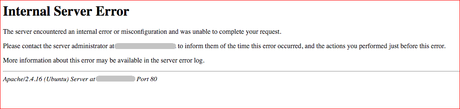 internal server error example