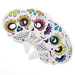 Image: Fun Express Day of The Dead Handheld Masks