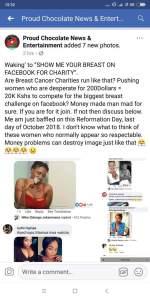 Kenyan women flaunt their deep cleavages on Facebook after man promises to give 20k to the best