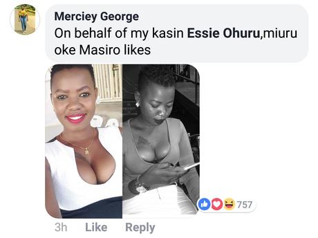 Kenyan women flaunt their deep cleavages on Facebook after man promises to give 20k to the best