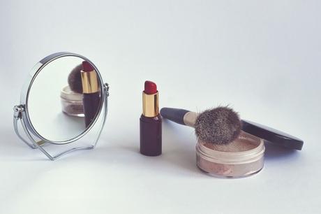 Cosmetics, Powder, Lipstick, Cosmetic Brush