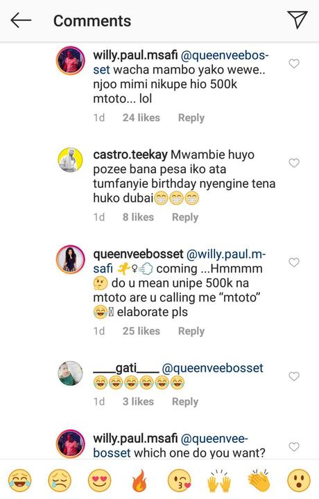 Vera Sidika publicly asks Willy Paul to refund her Kes 500,000 after he buys a new Mercedes