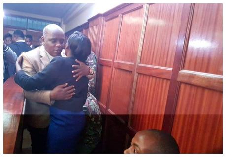 Dennis Itumbi hags Jacque Maribe in court 