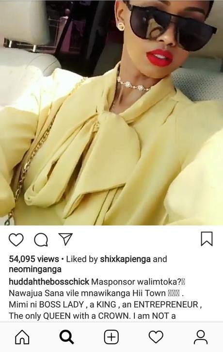 Masponsor walimtoka? Huddah Monroe takes subliminal shots at Vera Sidika after her breakup with Otile Brown