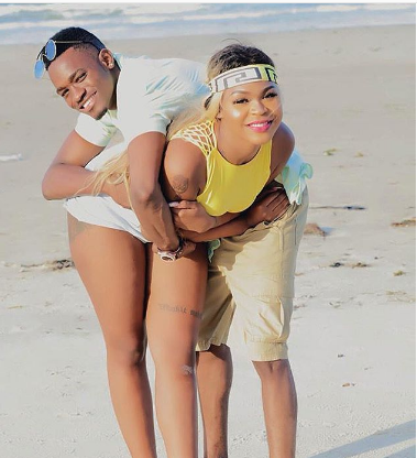 Tanzanian socialite Gigy Money angers many after posing holding a man's Cassava (photo)Â 