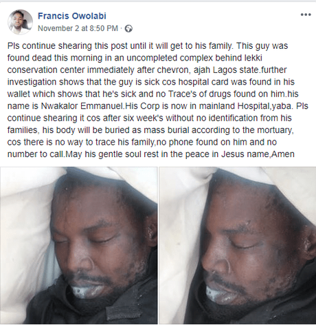 Man Found Dead In An Uncompleted Building In Lekki, Lagos (Graphic Photos)