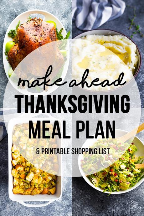 Make Ahead Thanksgiving Meal Plan