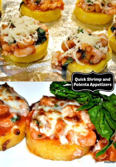 Quick Calorie-Friendly Shrimp and Polenta Appetizers