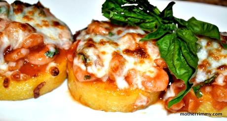 Quick Calorie-Friendly Shrimp and Polenta Appetizers