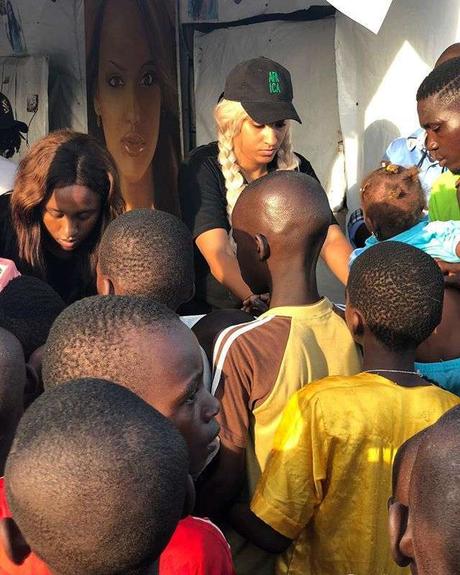 Juliet Ibrahim Feeds 5,000 Street Kids In Nigeria