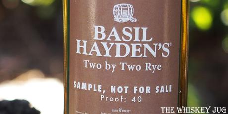 Basil Hayden's Two By Two Rye Label