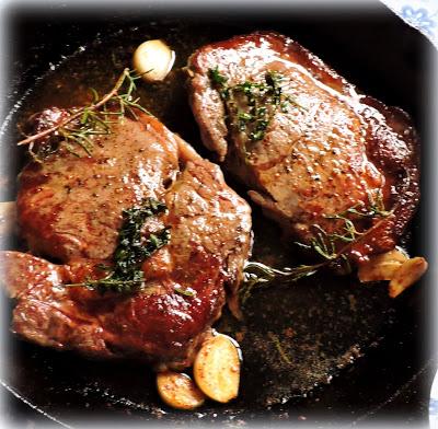 Butter, Herb & Garlic  Basted Steaks