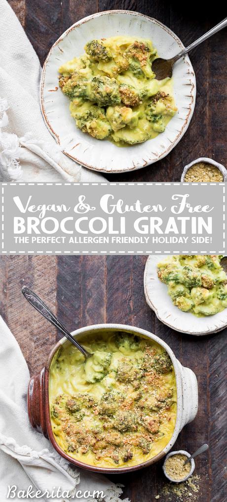This Vegan Broccoli Gratin has a deliciously rich and 