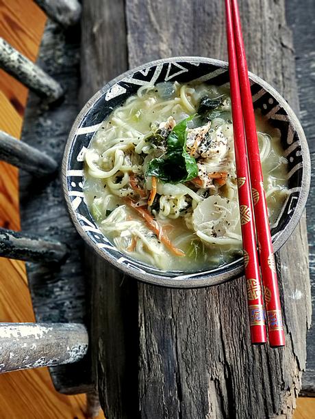 asian inspired soulful chicken soup