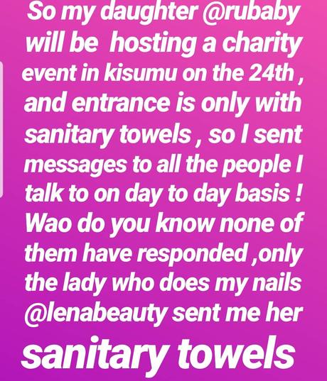 Akothee in shock after people snub her daughter’s charity event in Kisumu