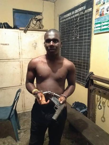 Cultist ‘Black Arrow’ Arrested With Loaded Pistol After Shooting At PDP Event (Photos)