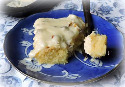 Fudgy Almond Tray Cake