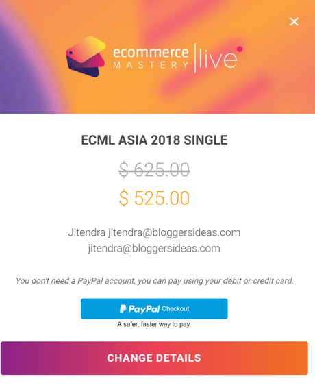 Ecommerce Mastery Live Bangkok 2018 Save 100$ Now (500% ROI)