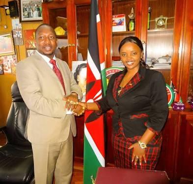 Mike Sonko and Reverend Lucy Natasha