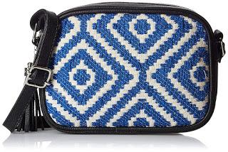 Shopping, Style and Us: India's Best Shopping and Self-Help Blog - BUY KANVAS KATHA WOVEN PRINT BAG IN BLUE