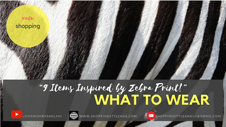 Shopping, Style and Us: India's Best Shopping and Self-Help Blog- Clothing and accessories inspired by #FallTrend2018 biggest trend #AnimalPrint . Here you will find 9 zebra print pieces to inspire your next shopping.