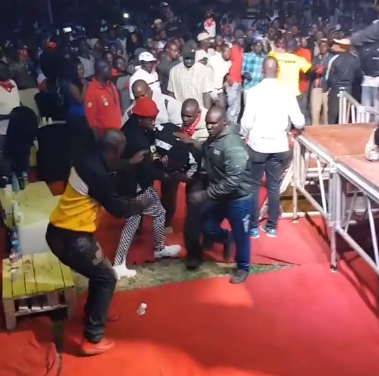 ‘It’s normal for celebrities to fall of stage’ Aslay message to fans after falling off stage in Kisumu