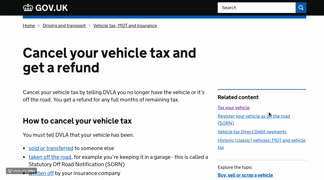 How to Cancel Car Tax