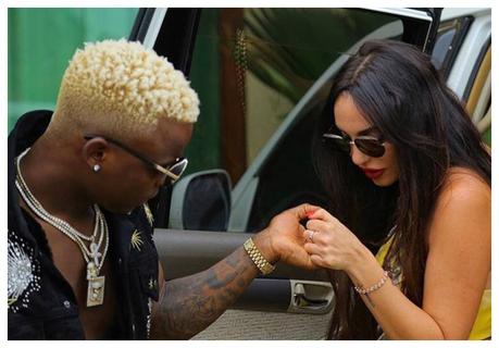 Harmonize receives congratulation messages as girlfriend Sarah paradesÂ burgeoning baby bump (Photos)