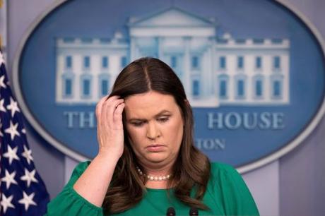 Sarah Huckabee Sanders Bad Day of Lying About the #MAGABomber, “Caravan” and Synagogue Massacre