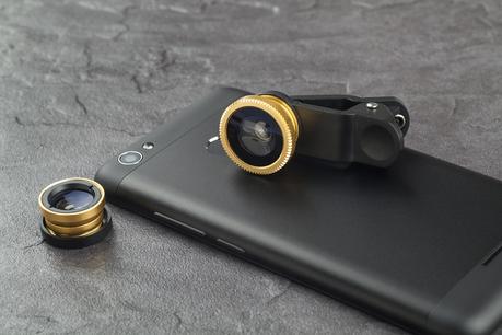 Optional lenses for a modern smartphone.