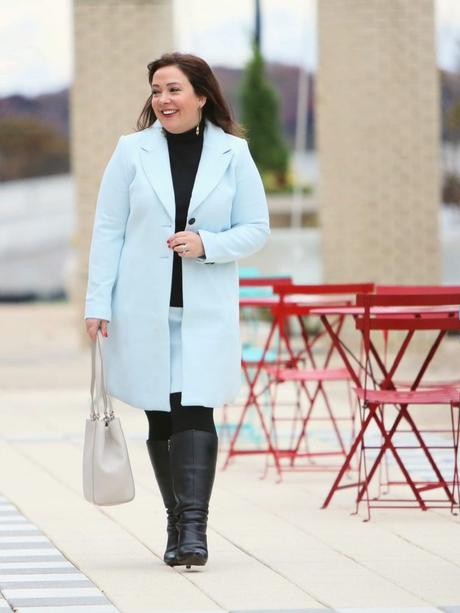 What I Wore: Ice Blue Skirt Suit