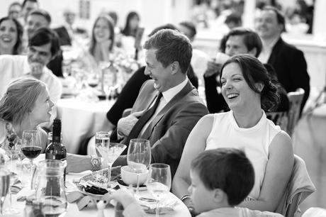 laughter during the grooms speech