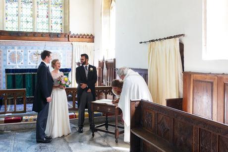 signing the register in pennard church