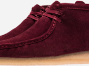 Walk Bordeaux: Ronnie Fieg Clarks Shearling Wallabee Boots