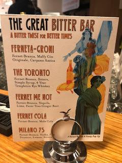 A Sweet Bitter Ending:  Fernet-Branca And The Great Bitter Bar At Eataly Downtown
