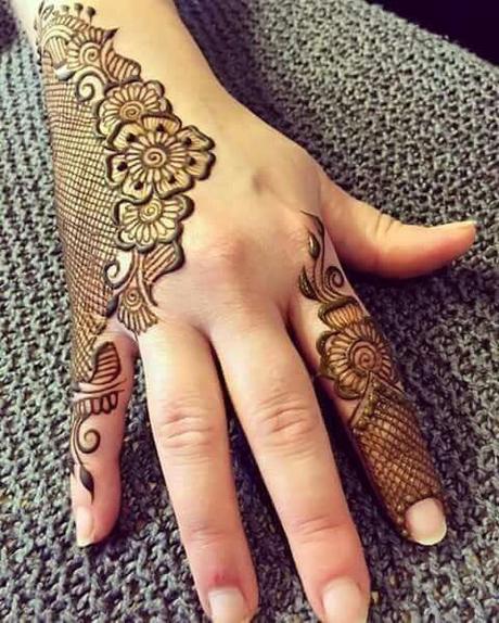 Latest Back Hand Mehndi Design Ideas