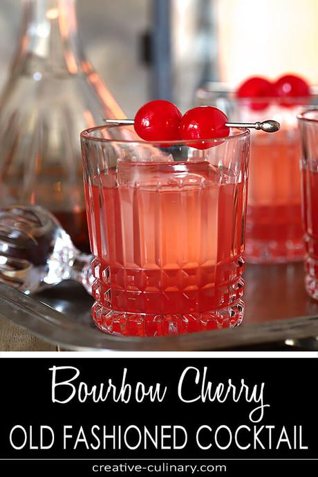 Bourbon Cherry Old Fashioned Cocktail
