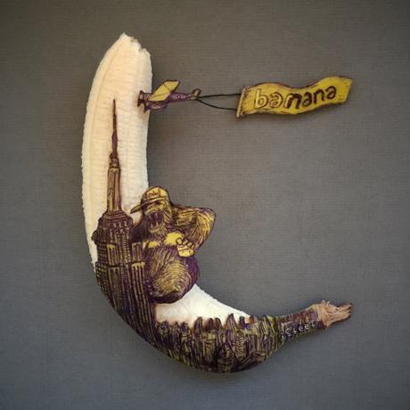 Incredible 3D Sculptures Made With Banana Peels [Pics]