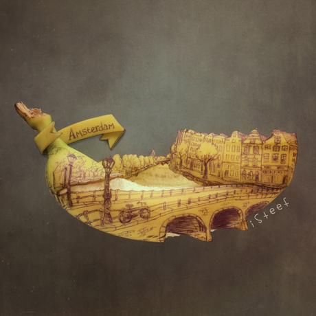 Incredible 3D Sculptures Made With Banana Peels [Pics]