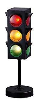 Image: Kidsco Traffic Light Lamp with Base - 8 inches Cool and Fun Bright Lights | Flashing Red, Yellow, Green Stoplight Lamp 1 pc. | Great for Kids Themed Parties, Perfect Party Decorations, Birthdays
