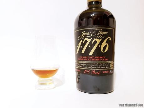 James E Pepper 1776 Rye Finished in Sherry Casks is a well balanced delicious whiskey with a light aroma.