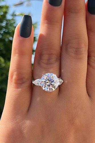 engagement ring trends 2018 solitaire white gold round cut diamond