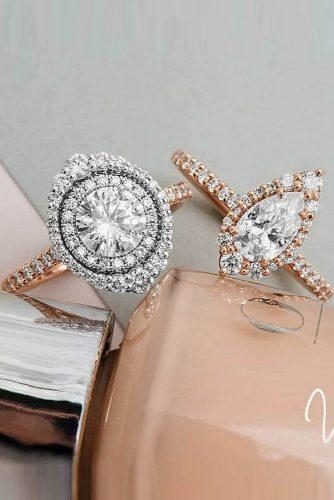 engagement ring trends 2018 halo pave band diamond