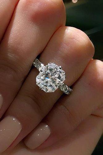 engagement ring trends 2018 radiant cut diamond solitaire