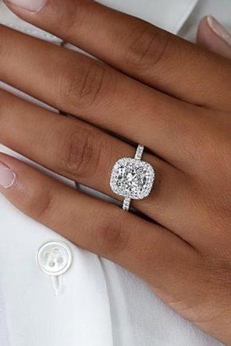 engagement ring trends 2018 diamond white gold